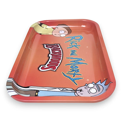 Metal Rolling Tray Backwoods 11" x 7" Rick and Morty