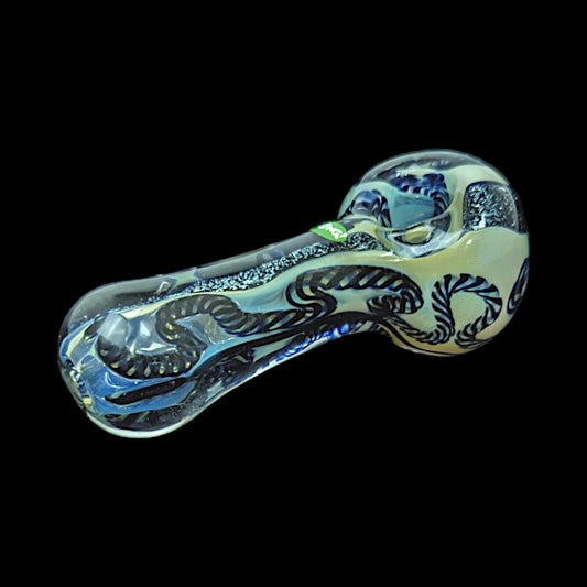 4.5" Thick Glass Spoon Smoking Tobacco Hand Pipe