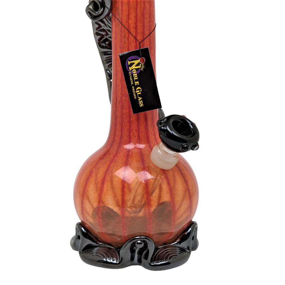 14" Noble Soft Glass Waterpipe With Wrap Made In USA