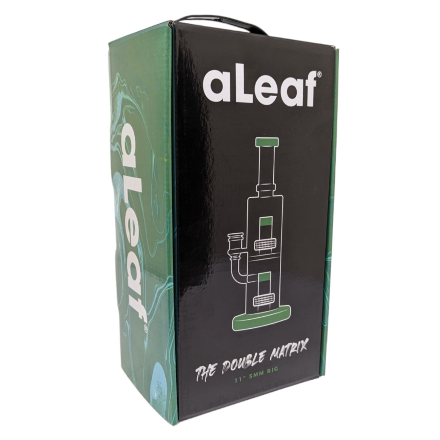 A - Leaf Double Matrix Rig 5mm Glass With Carrying Case - The Headed West Smoke Shop