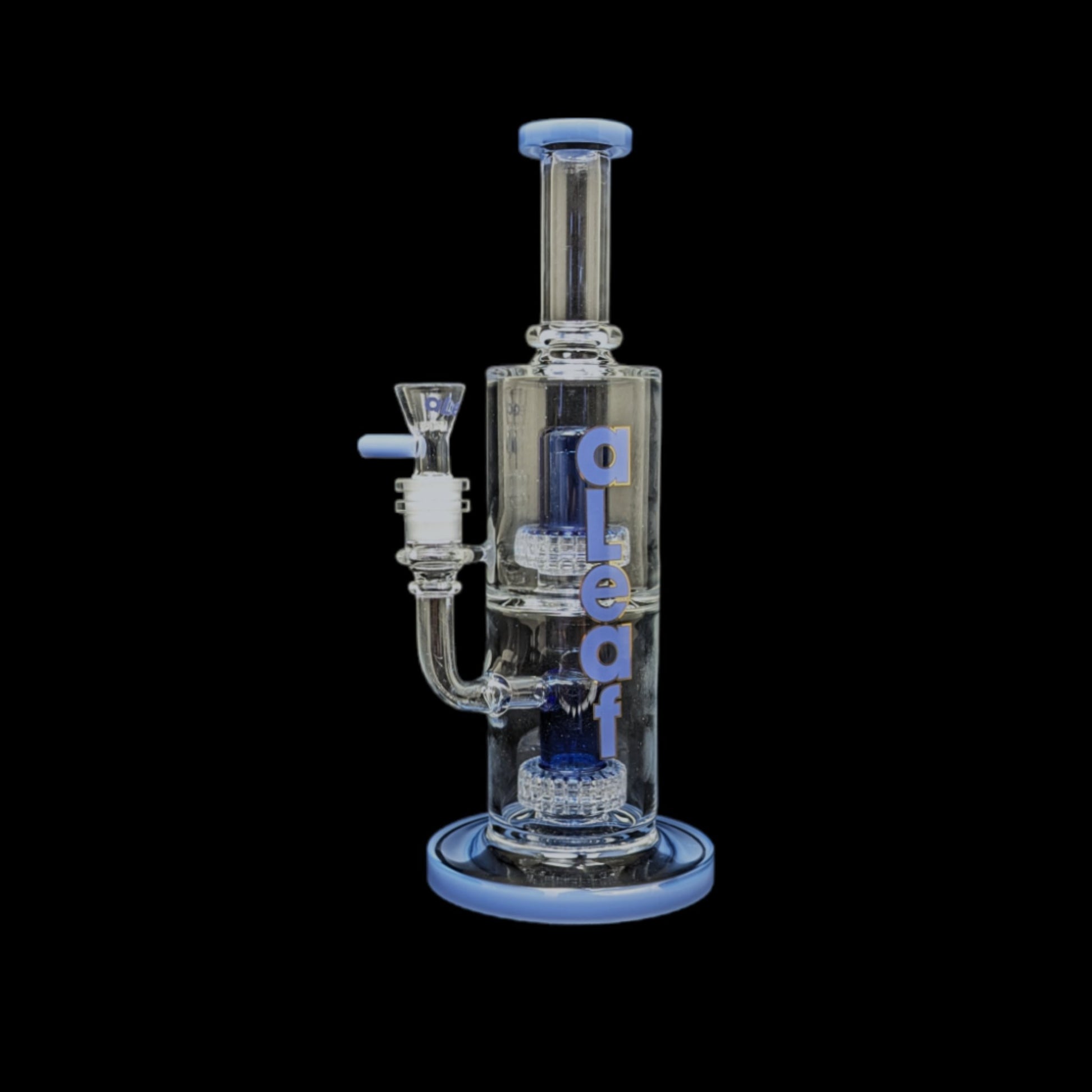 A - Leaf Double Matrix Rig 5mm Glass With Carrying Case - The Headed West Smoke Shop