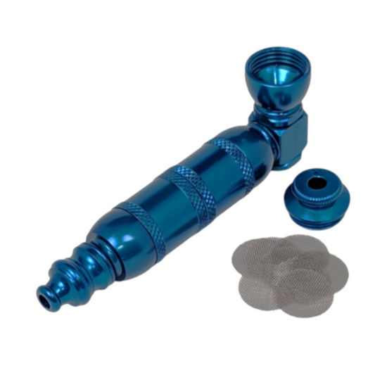 4" Metal Hand Pipe Extended Chamber Includes Lid And 10 Screens