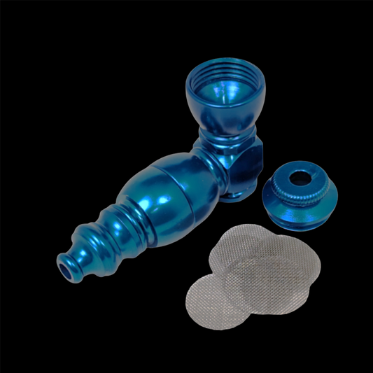 2.5" Metal Hand Pipe Small Chamber Includes Lid And 10 Screens